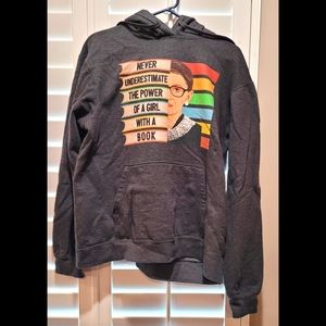Ruth Bader Ginsburg Graphic Hoodie, Ladies L